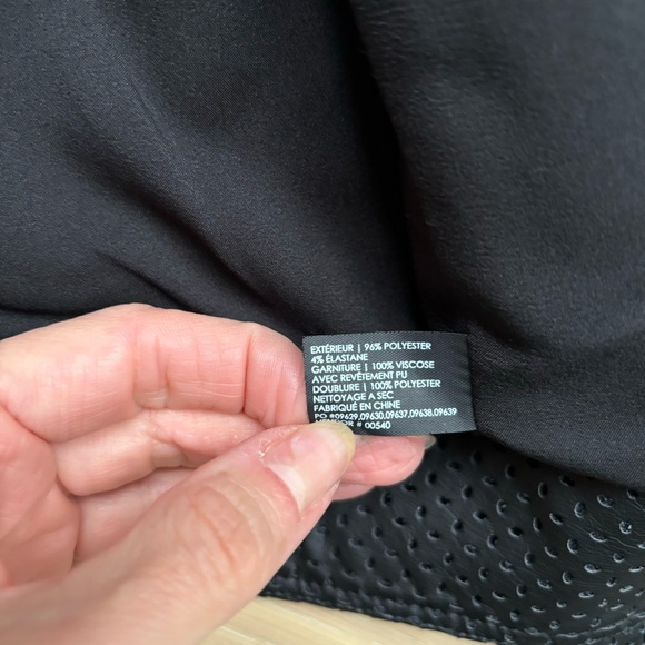 Posh vegan ‘leather & wool’ look blazer jacket - Picture 8 of 10